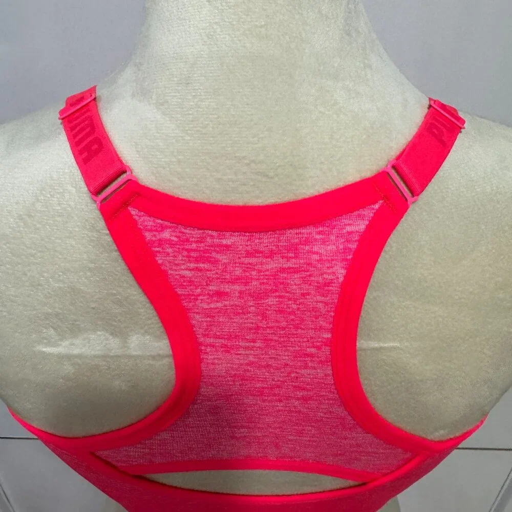PUMA Women's Seamless Sports Bra with Removable Cups, NEW, Size L - Picture 6 of 9